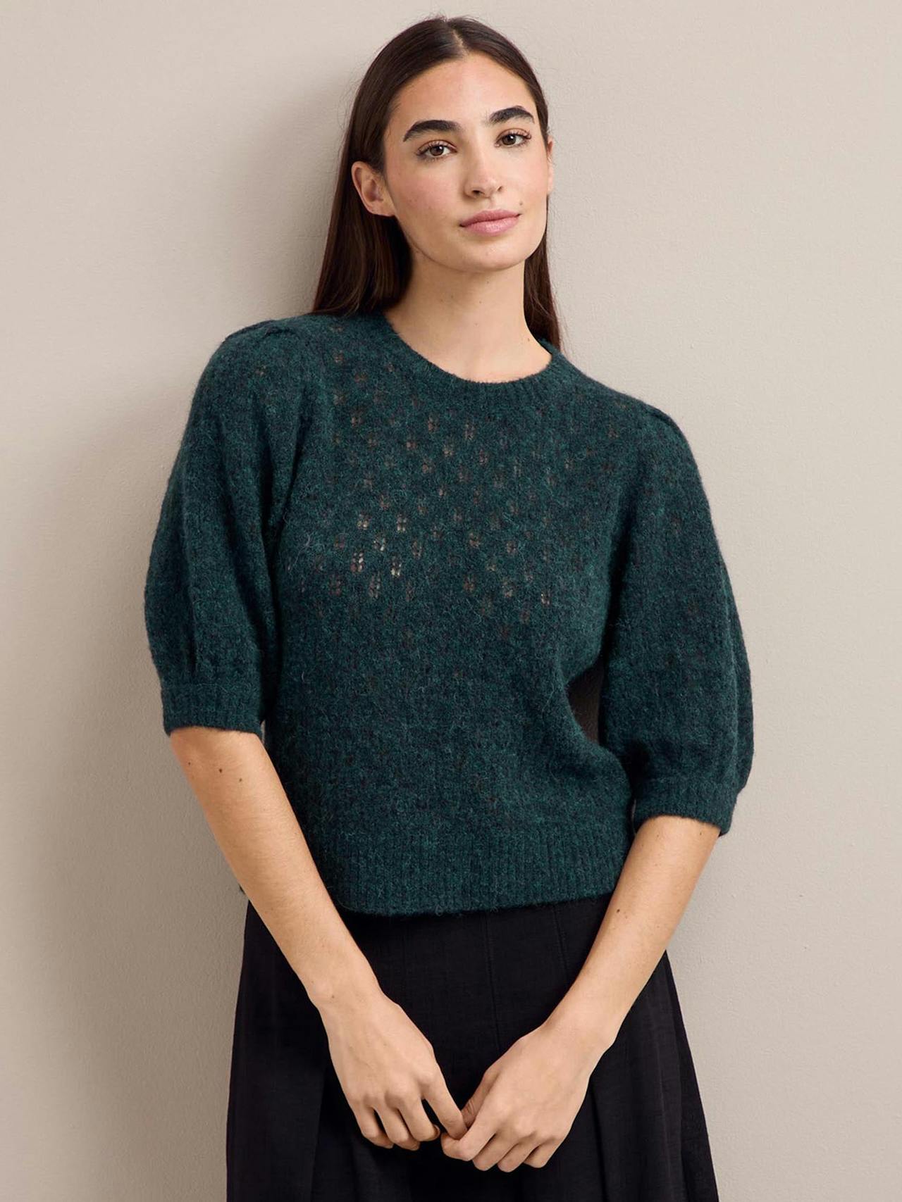 Dark green Jolie alpaca jumper Knit Cefinn    - Collagerie