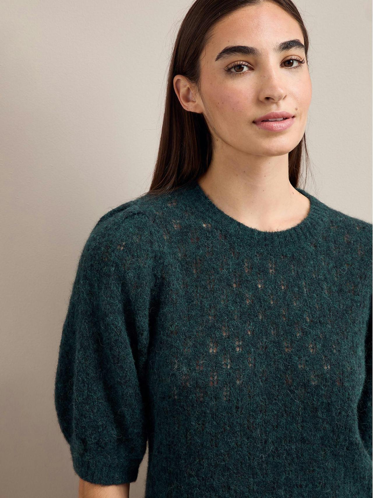 Dark green Jolie alpaca jumper Knit Cefinn    - Collagerie