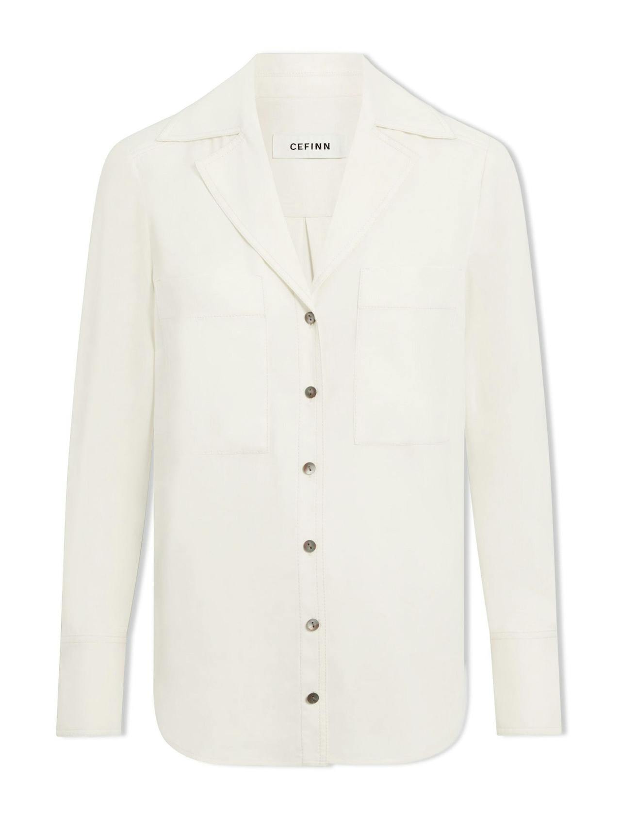 Cream Spencer silk shirt