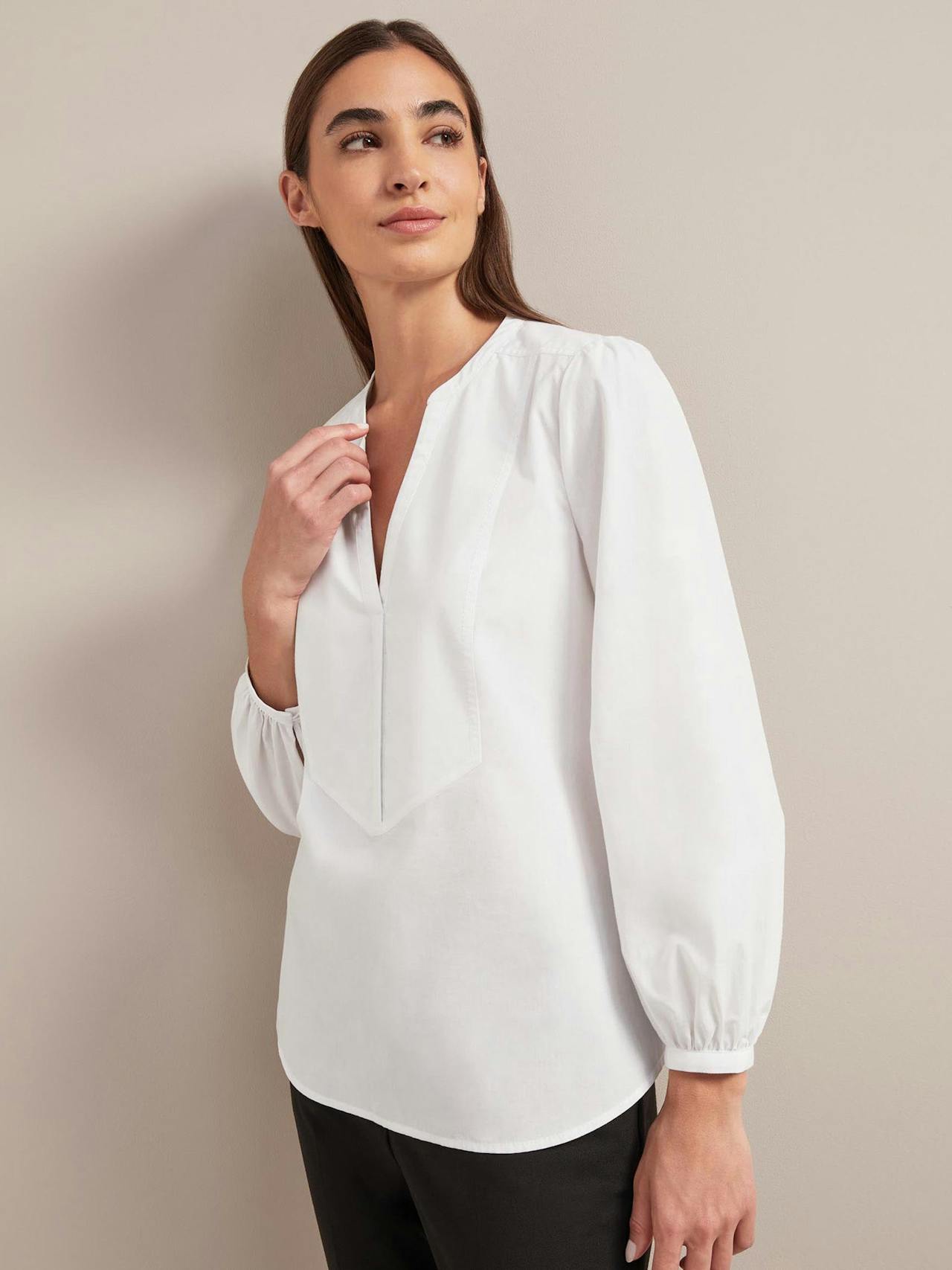 White Sadie organic cotton shirt Shirt Cefinn    - Collagerie