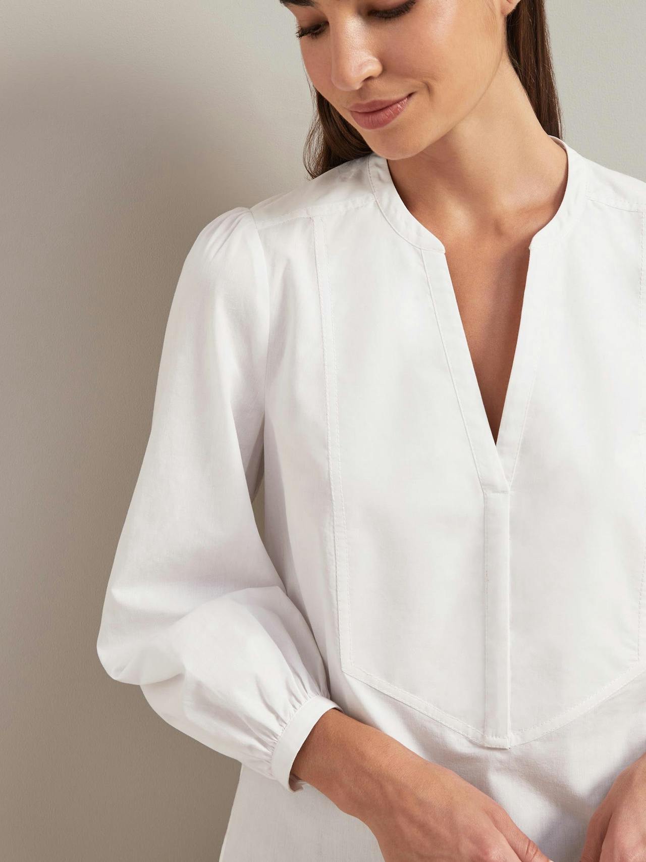 White Sadie organic cotton shirt Shirt Cefinn    - Collagerie