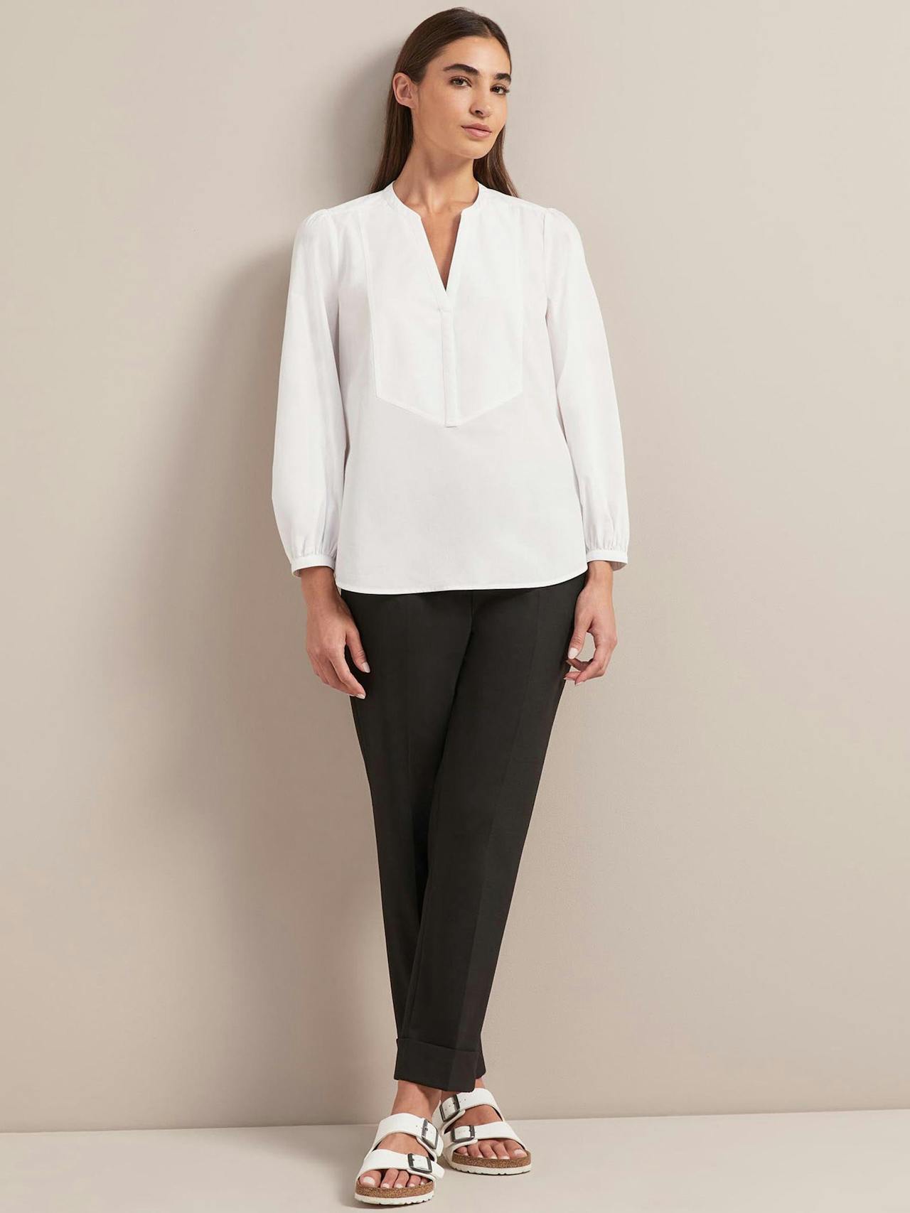 White Sadie organic cotton shirt Shirt Cefinn    - Collagerie