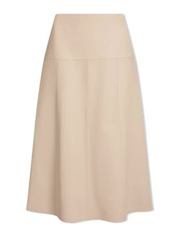 Sand Tiana leather midi skirt Skirt Cefinn    - Collagerie