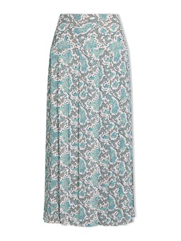 Green snakeskin print Sienna maxi skirt Skirt Cefinn    - Collagerie