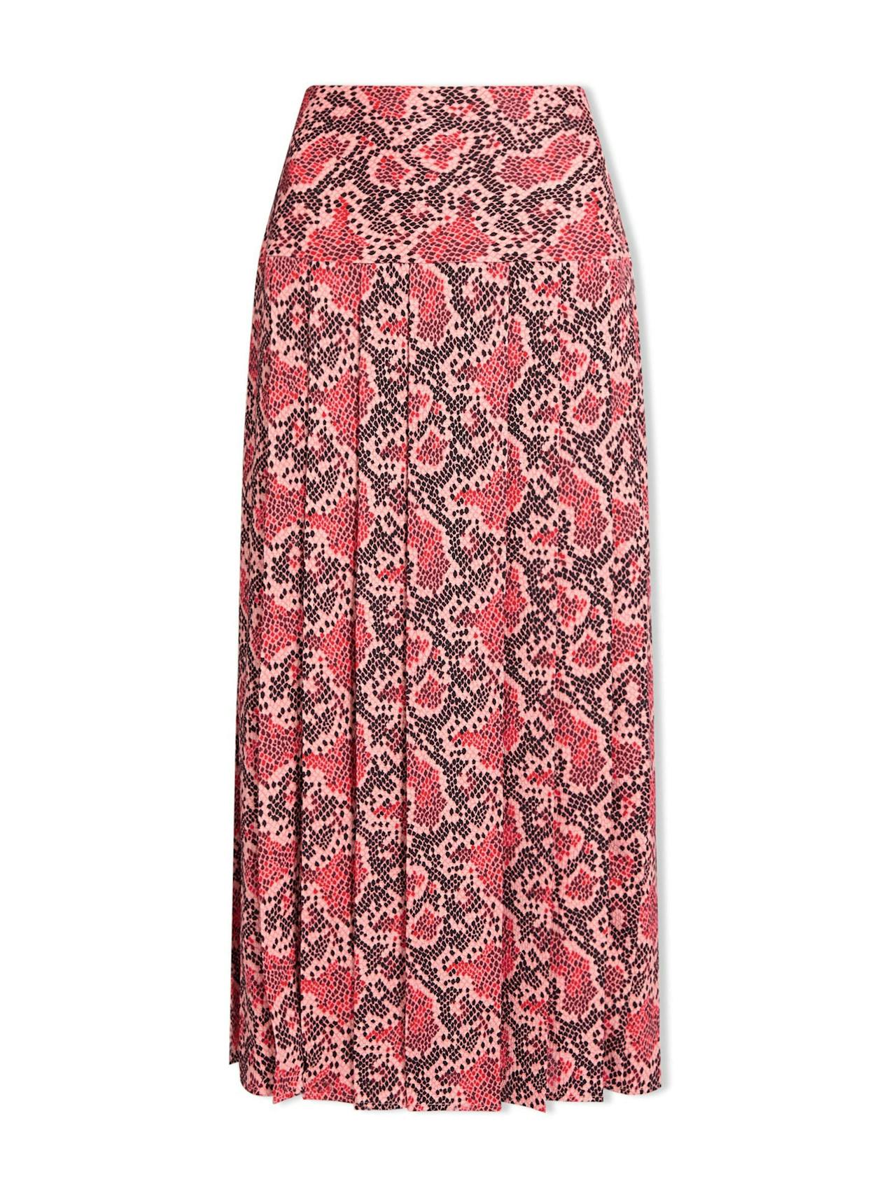 Pink snakeskin print Sienna maxi skirt Skirt Cefinn    - Collagerie