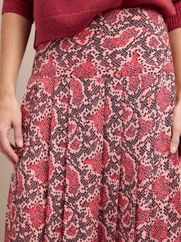 Pink snakeskin print Sienna maxi skirt Skirt Cefinn    - Collagerie