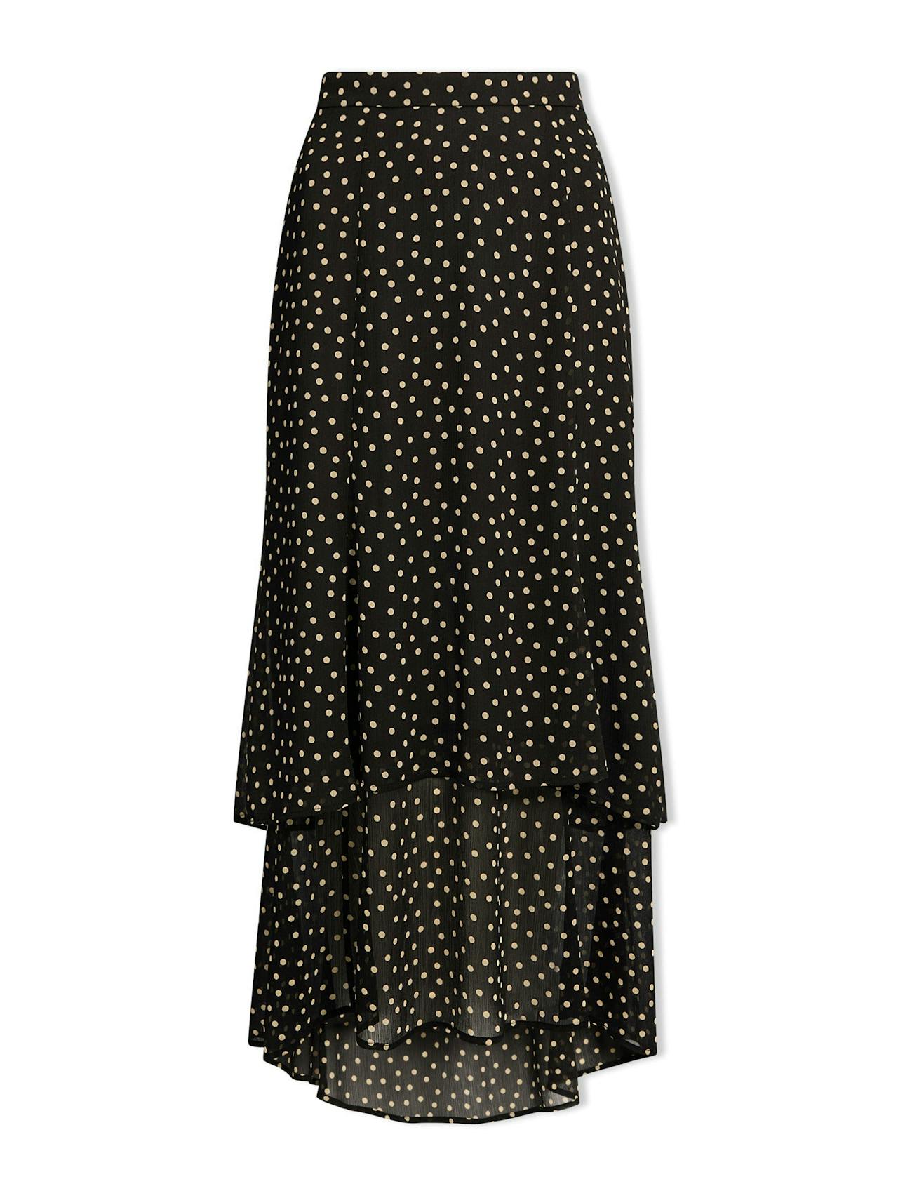 Black cream polka dot Lotta maxi skirt Skirt Cefinn    - Collagerie