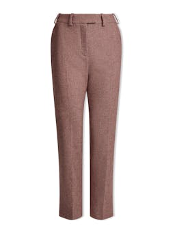 Red black Tatum houndstooth wool tapered trousers Trouser Cefinn    - Collagerie