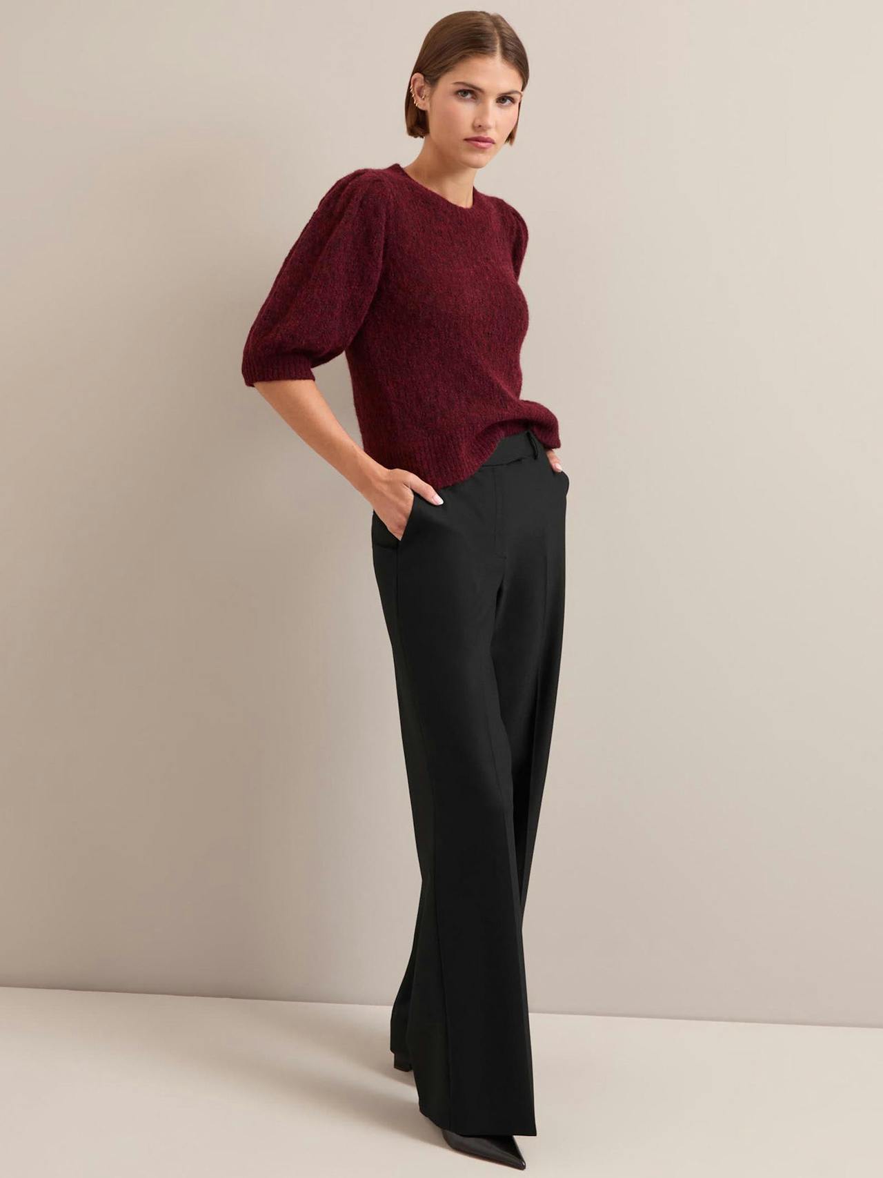 Burgundy Jolie alpaca jumper Knit Cefinn    - Collagerie