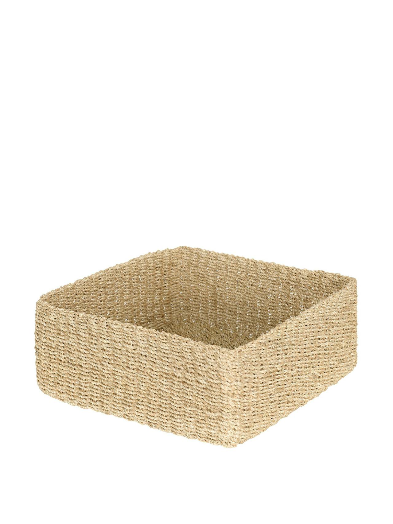 Medium abaca square storage basket Home Decor Rebecca Udall    - Collagerie