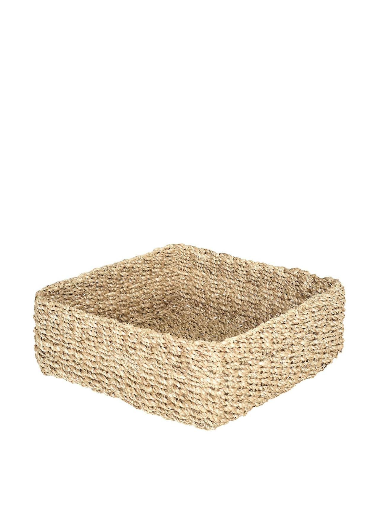 Small abaca square storage basket Home Decor Rebecca Udall    - Collagerie