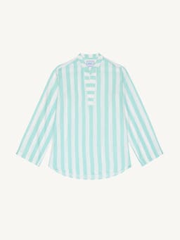 Ada: Weave, Mint stripe shirt Shirts With Nothing Underneath    - Collagerie