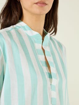 Ada: Weave, Mint stripe shirt Shirts With Nothing Underneath    - Collagerie