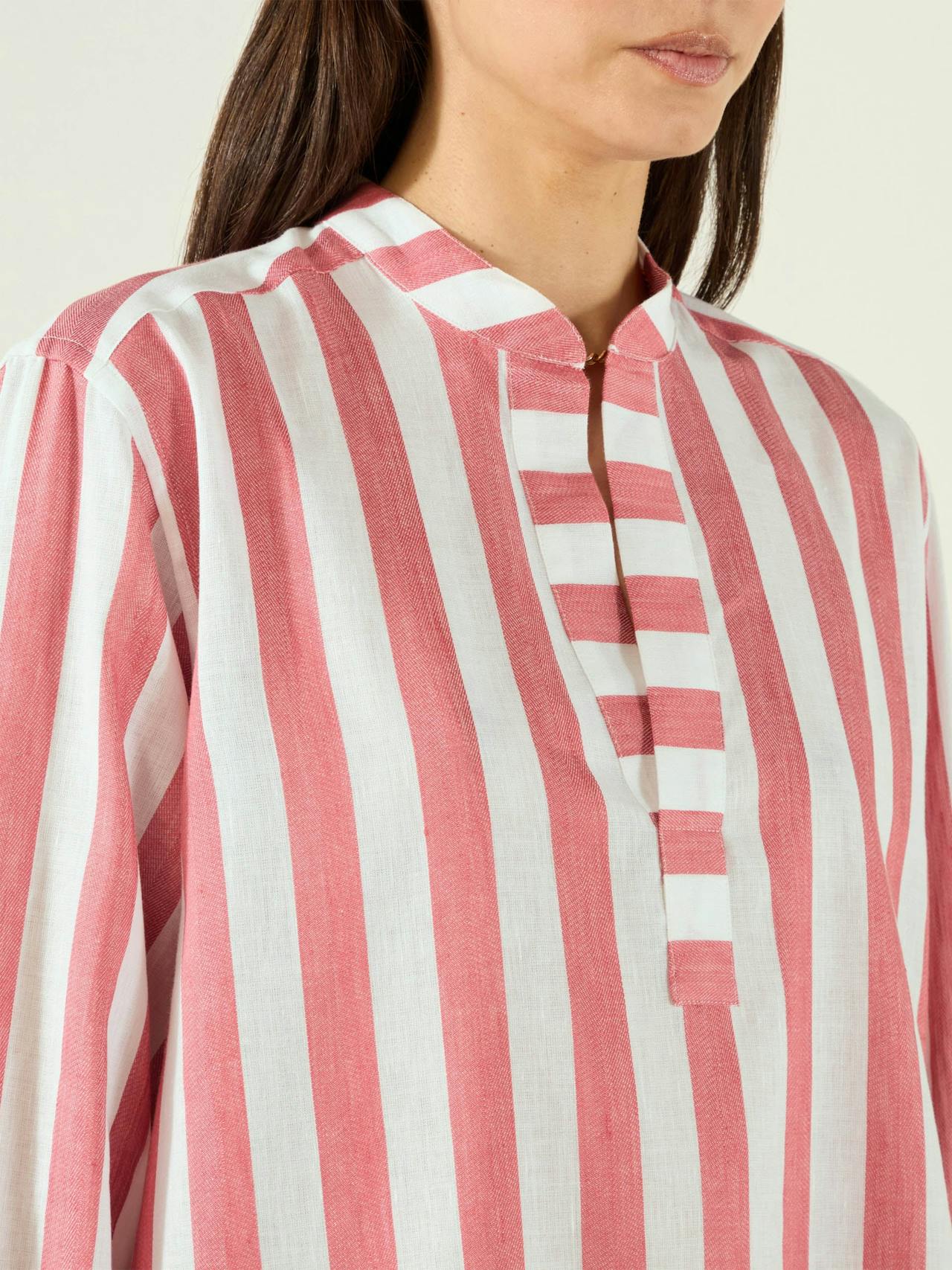 Ada: Weave, Strawberry stripe shirt Shirts With Nothing Underneath    - Collagerie