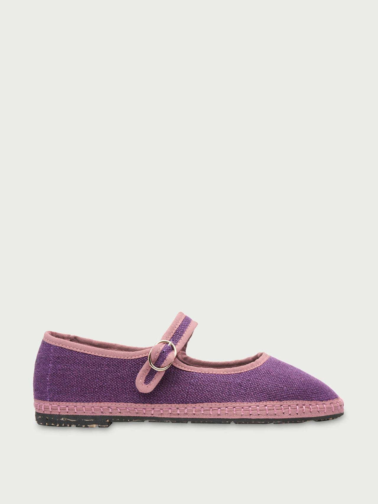 Purple Aeneas Mary Jane flats