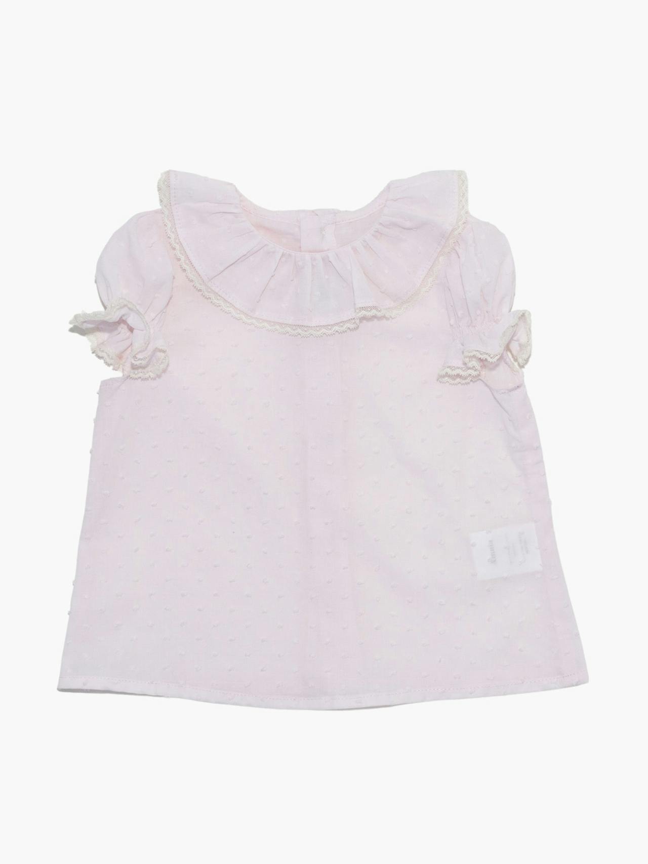 Pastel pink plumetis Amelia baby blouse Baby & Child Clothing Amaia    - Collagerie