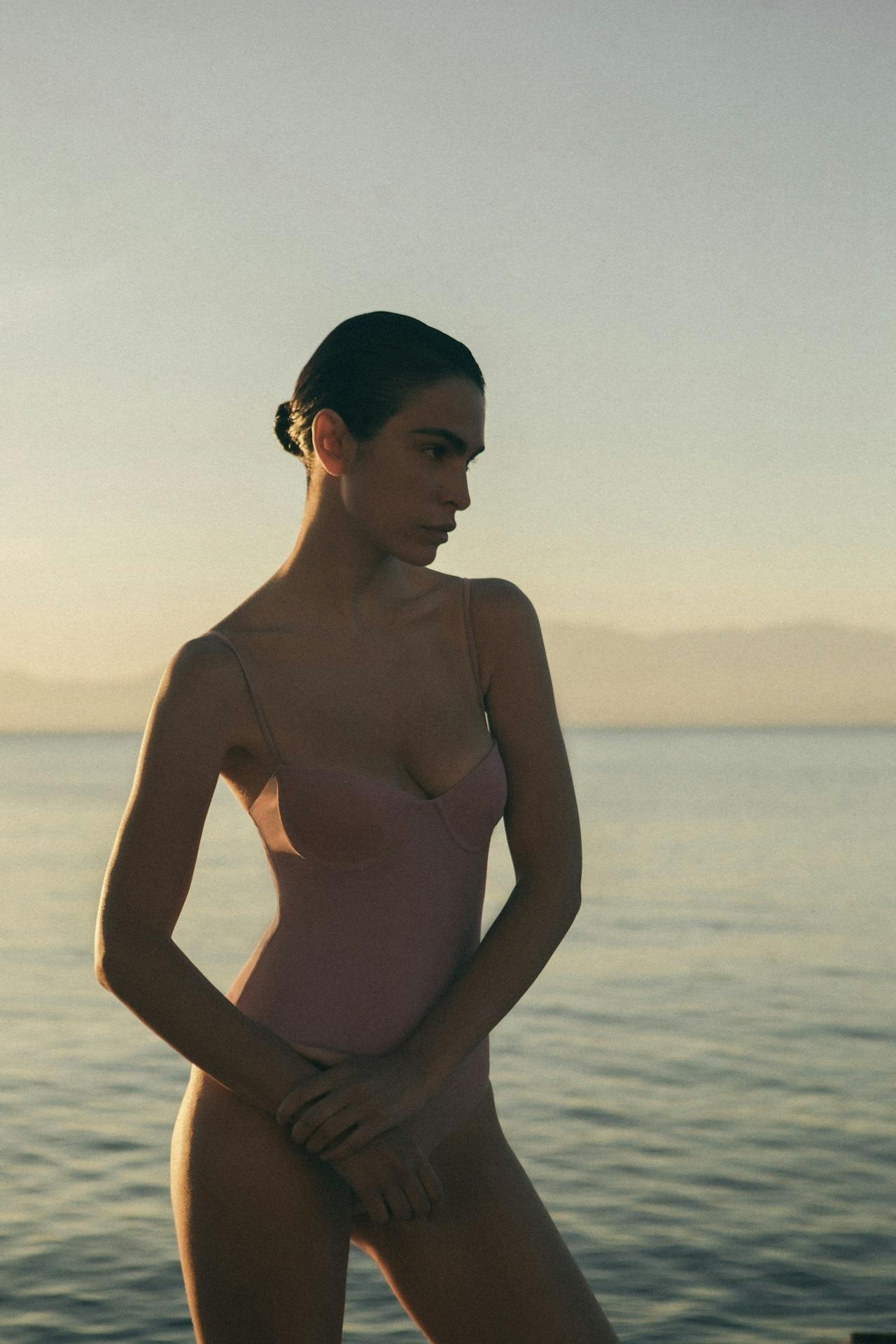 The balconette underwire swimsuit