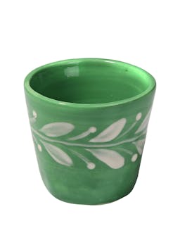 Anna reverse green espresso cup, set of 4  Carolina Irving & Daughters    - Collagerie