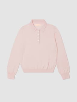 Dusty pink Aoife cashmere polo shirt Jumper &Daughter XS Pink  - Collagerie