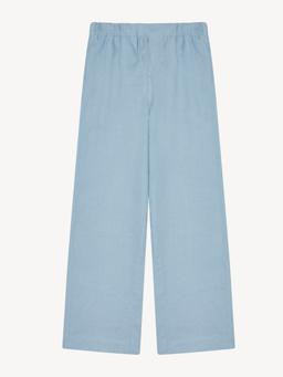 The palazzo linen, storm blue Trousers With Nothing Underneath    - Collagerie