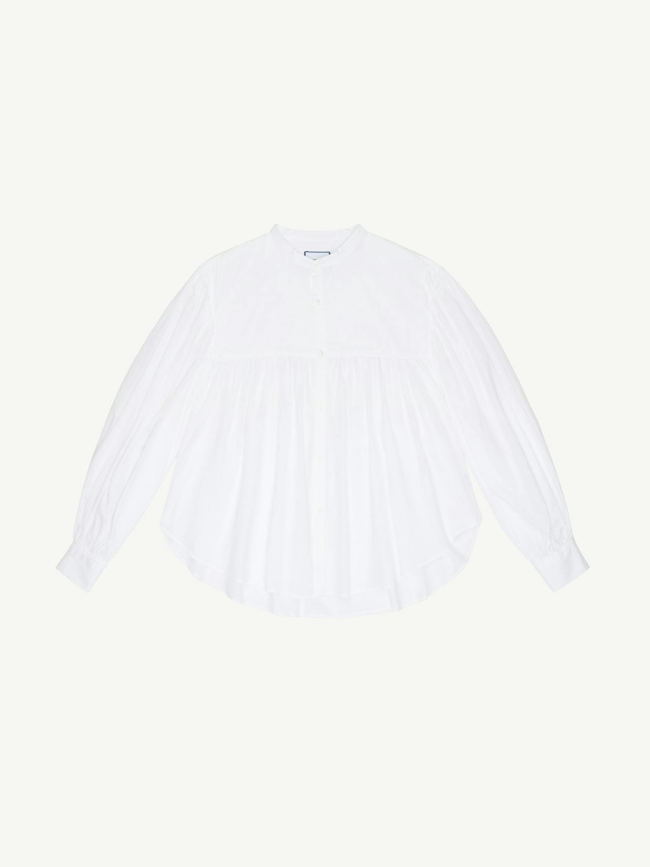 The Daphne shirt cotton voile, white