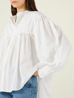 The Daphne shirt cotton voile, white Shirts With Nothing Underneath    - Collagerie