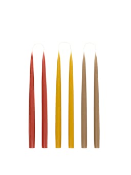 Danish taper candles in Autumn Leaves (set of 6) Candles & Candleware Rebecca Udall    - Collagerie