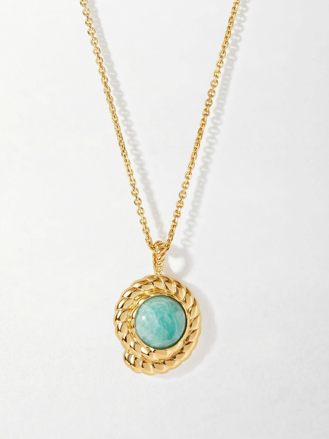 Azure amazonite necklace