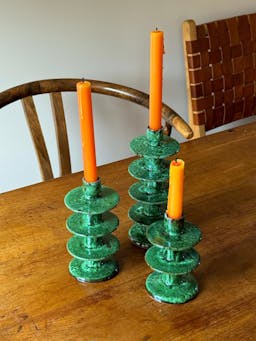 Lava candlestick holders, set of 3  Flukette    - Collagerie