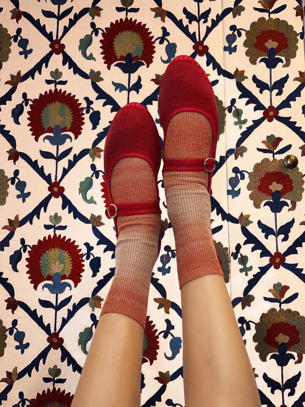 Red Baggins Mary Jane flats Mary Jane Flabelus    - Collagerie