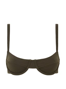 Thyme crinkle balconette top Womens Swimwear - Bikini Tops Matteau    - Collagerie