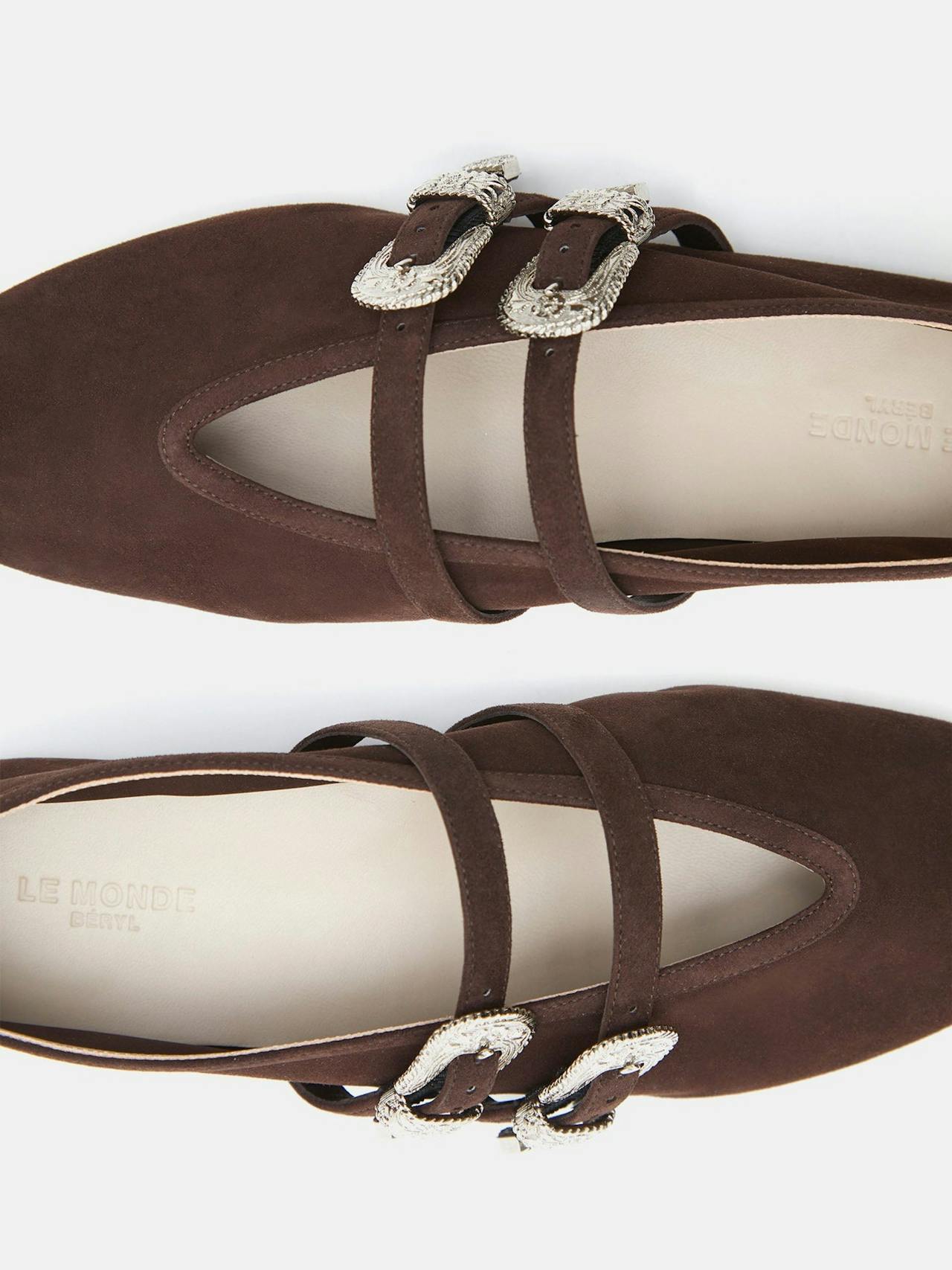 Chocolate suede Claudia ballet slippers Footwear Le Monde Beryl    - Collagerie