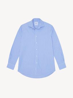 The inverted pinstripe fine poplin Boyfriend shirt Clothing With Nothing Underneath    - Collagerie