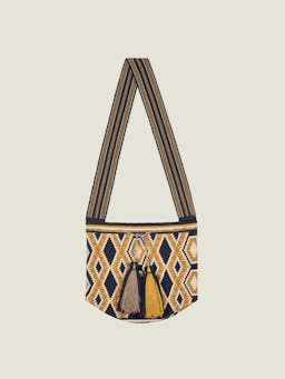 The Colombia Collective x Brora hand woven tassel tote bag AW24 Handbags The Colombia Collective    - Collagerie