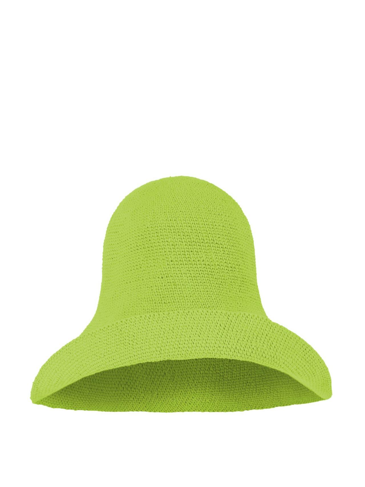 Bloom crochet sun hat in lime green