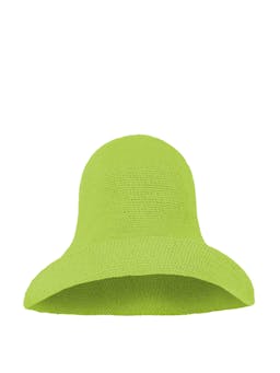 Bloom crochet sun hat in lime green Crochet hats BrunnaCo    - Collagerie