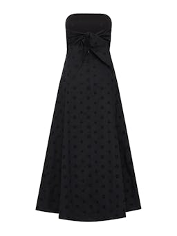 Black floral broderie strapless dress Womens Apparel - Dresses Matteau    - Collagerie