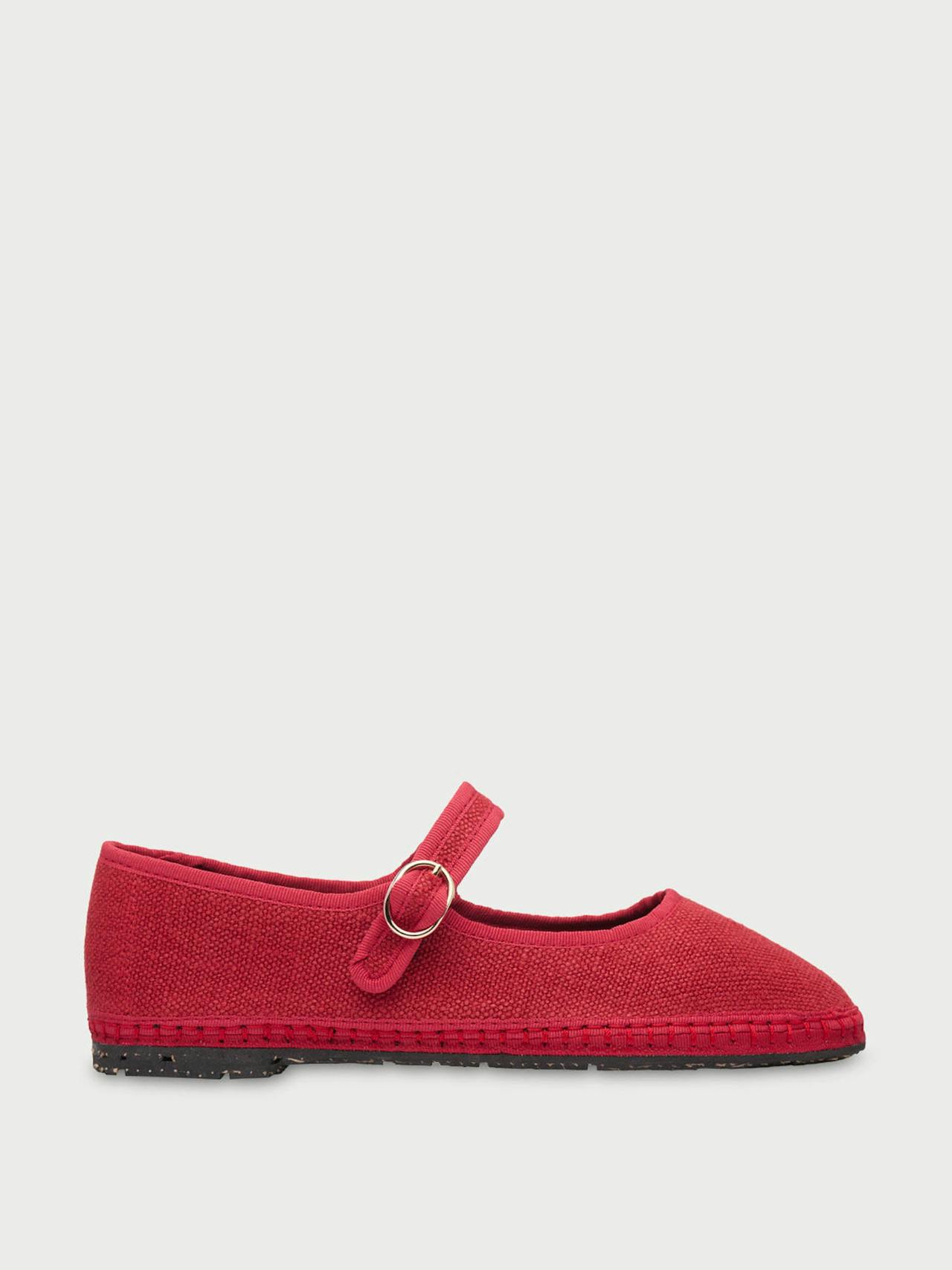 Red Baggins Mary Jane flats