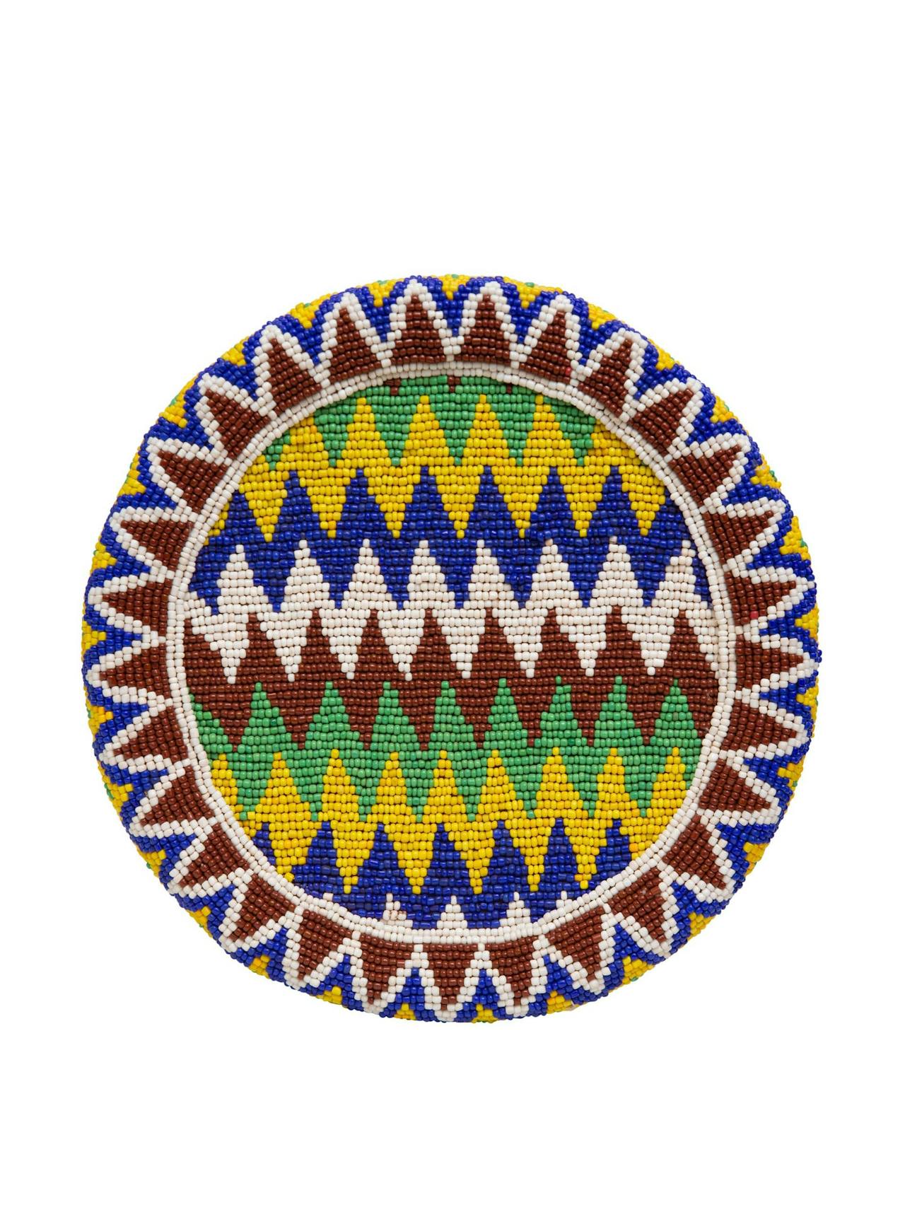 Bamileke Beaded Stool XII Furniture Dar Leone    - Collagerie