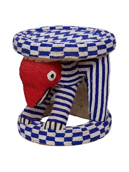 Bamileke Beaded Stool XVI Furniture Dar Leone    - Collagerie