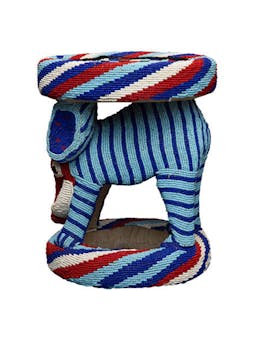 Elephant Bamileke Beaded Stool VII Furniture Dar Leone    - Collagerie