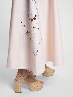 Sonia blush cutwork dress Clothing Beulah London    - Collagerie