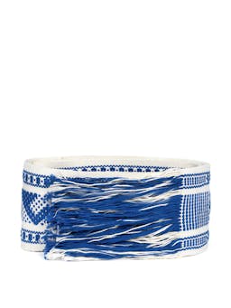 Handwoven blue and white belt Accesories Pippa Holt    - Collagerie