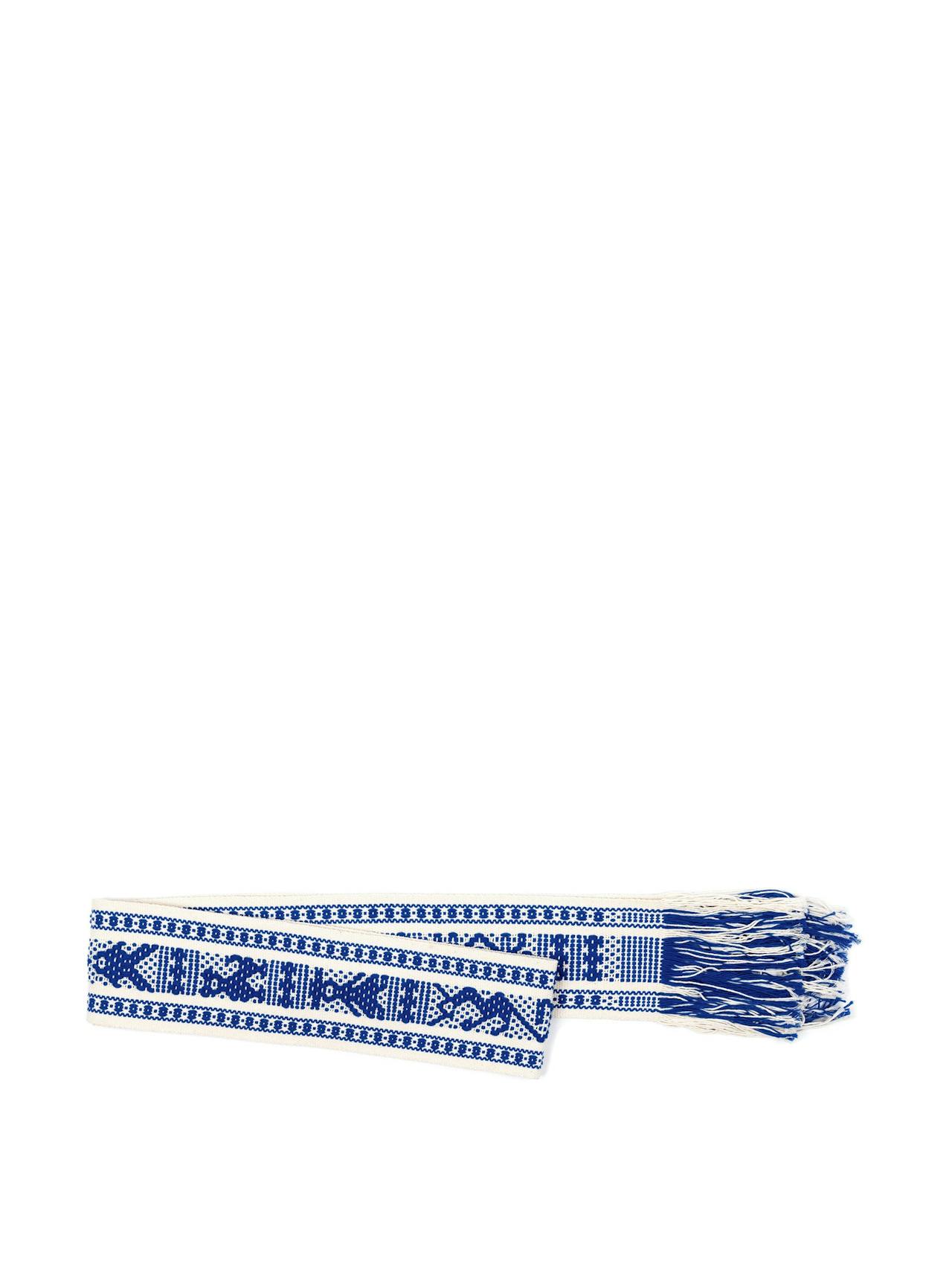 Handwoven blue and white belt Accesories Pippa Holt    - Collagerie