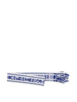 Handwoven blue and white belt Accesories Pippa Holt    - Collagerie