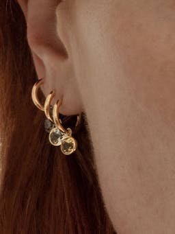 Citrine orbit hoops Jewellery & Watches By Pariah    - Collagerie