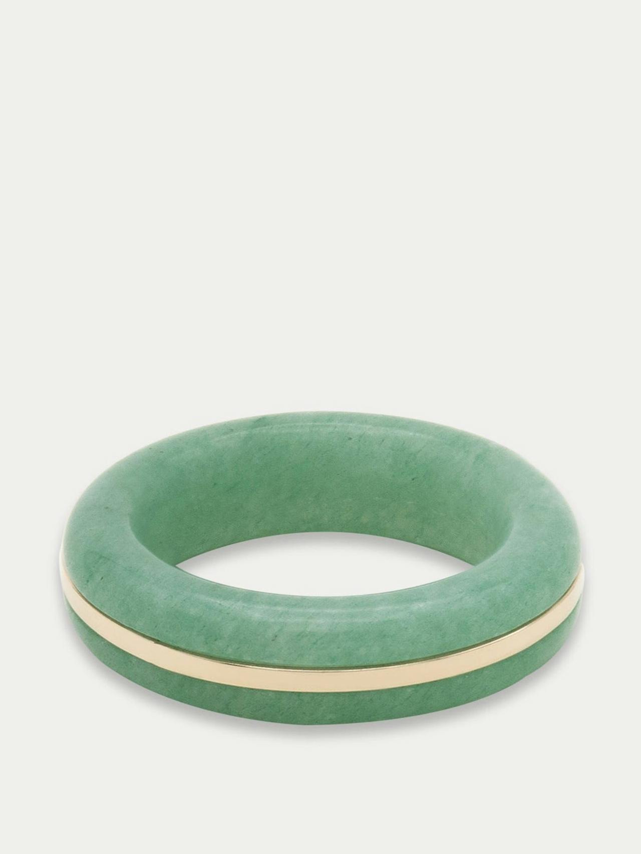 Essential green aventurine stacking ring