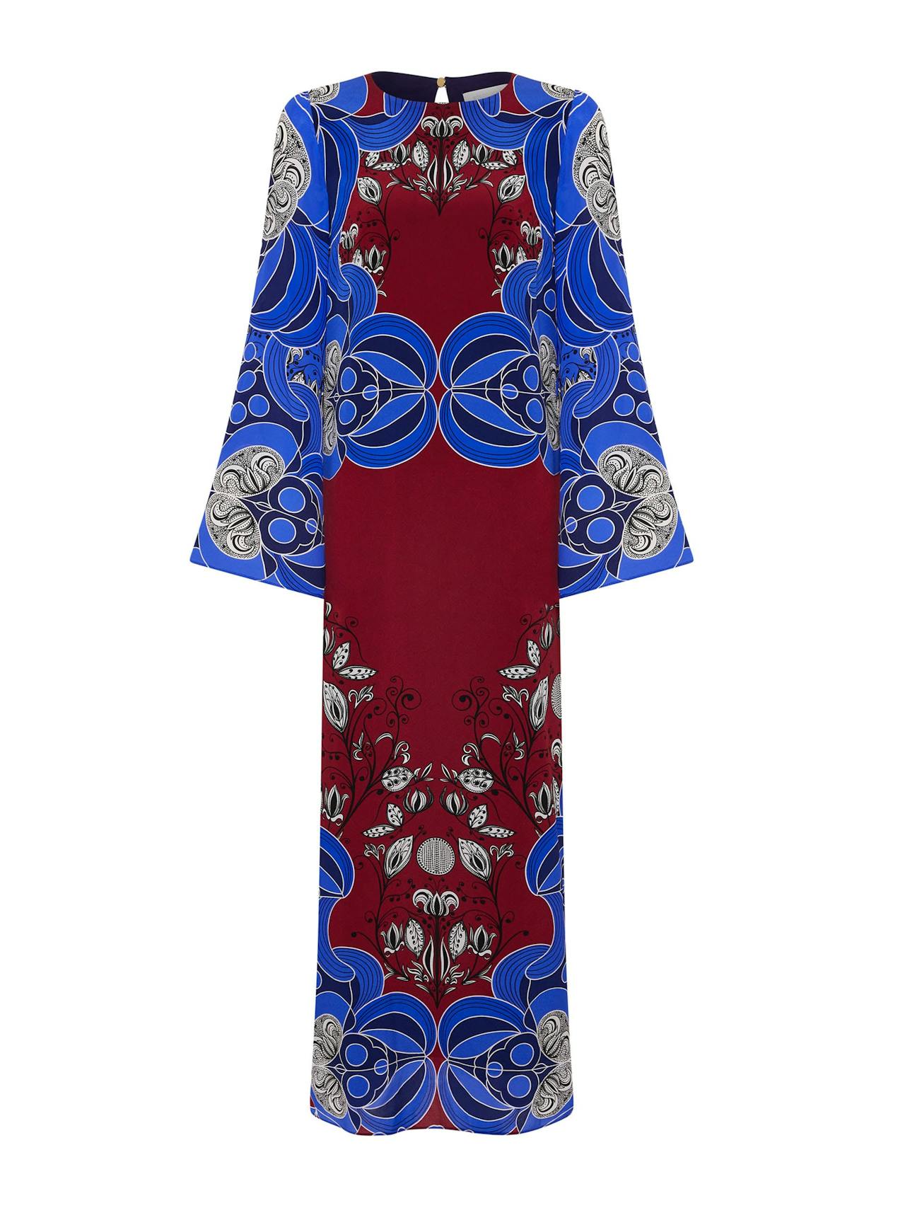 Enchantress blue Capucine crepe midi dress DRESS - AW24 Borgo De Nor    - Collagerie