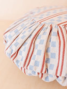 Blue stripe cotton cushion cover Cushion Cover TBCo    - Collagerie