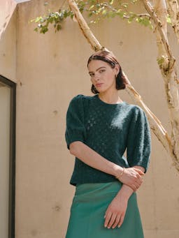 Dark green Jolie alpaca jumper Knit Cefinn    - Collagerie